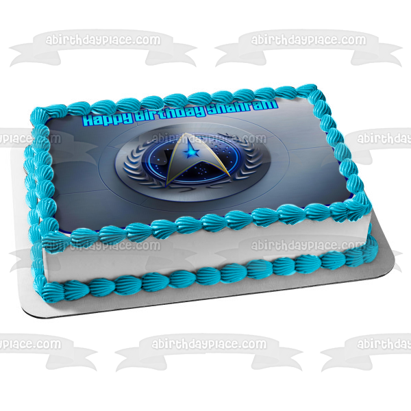 star trek birthday cake toppers