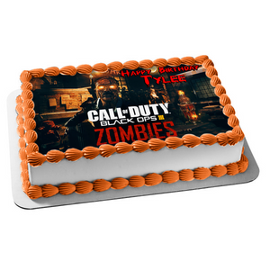 Call Of Duty Black Ops 3 Zombies Edible Cake Topper Image Abpid A Birthday Place