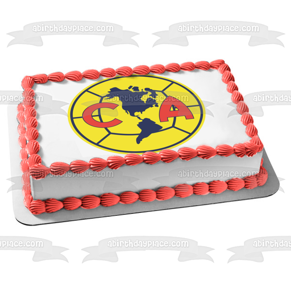 Club América Professional Football Club Mexico Soccer Logo Edible Cake – A  Birthday Place