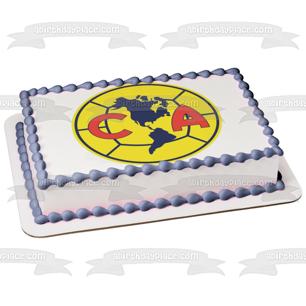 Club América Professional Football Club Mexico Soccer Logo Edible Cake – A  Birthday Place