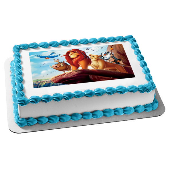 Disney The Lion King Simba Kiara Rafiki Scar Edible Cake Topper Image A Birthday Place