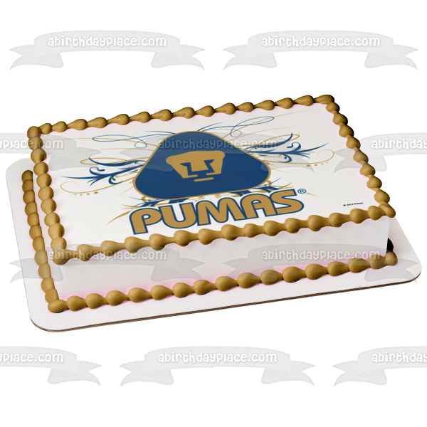 Club Universidad Nacional Pumas Logo Edible Cake Topper Image ABPID061 – A  Birthday Place