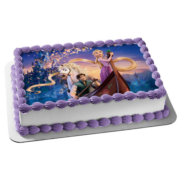 rapunzel full sheet cake