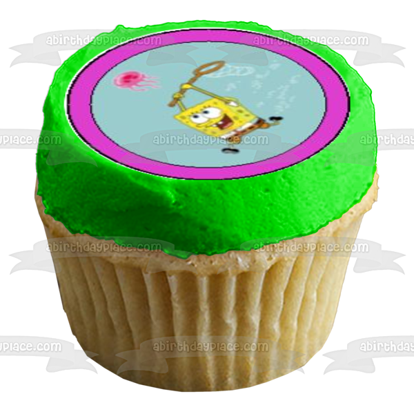 SpongeBob Squrepants Patrick Bikini Bottom Edible Cupcake Topper Images ABPID06839