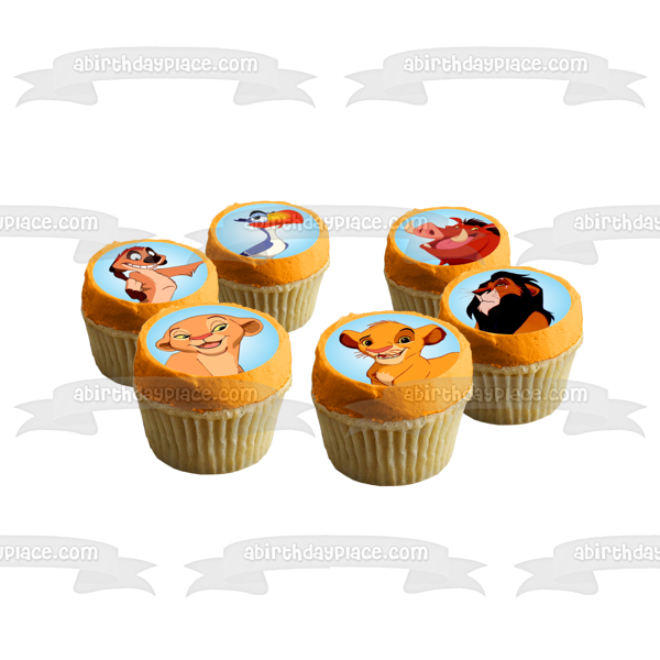 Disney The Lion King Simba Nala Scar Pumba Timone Zazu Edible Cupcake A Birthday Place