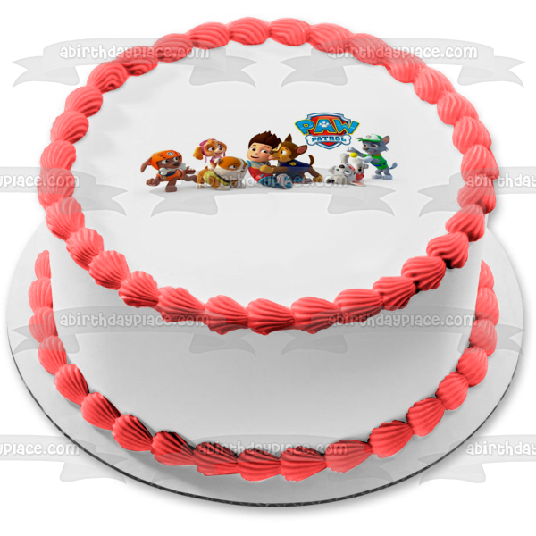 Paw Patrol Chase Everest Tracker Skye Zuma Marshall Rocky Ryder Edible A Birthday Place 