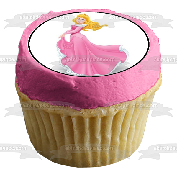 Sleeping Beauty Princess Edible Cupcake Topper ABPID0466 A Birthday Place