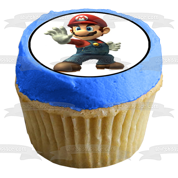 Super Mario Sonic the Hedgehog Edible Cupcake Topper Images ABPID05108 – A  Birthday Place