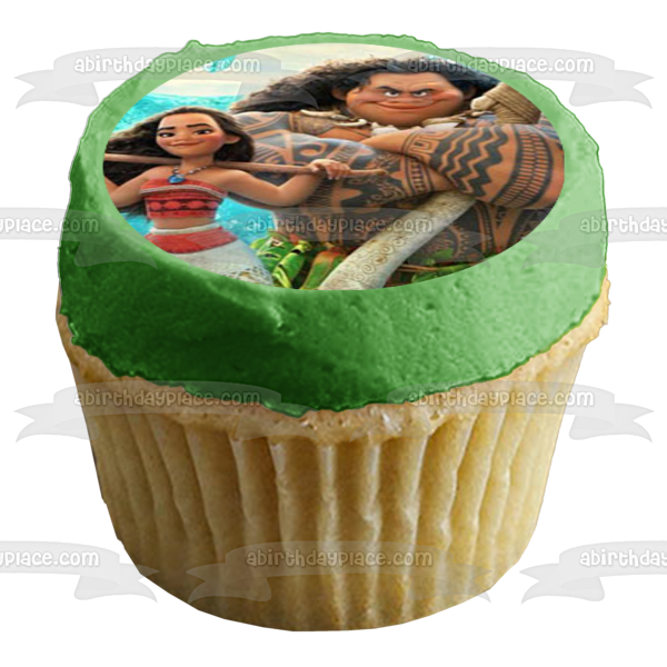 Moana Disney Hei Hei Pua Maui 12 Count Cupcake Toppers Edible Cupcake A Birthday Place