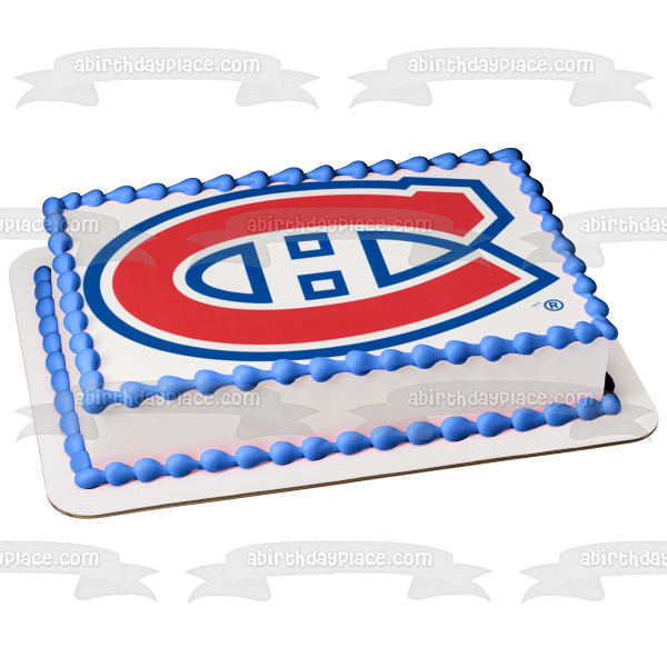 Montreal Canadiens 1917 1918 Logo Club De Hockey Canadien Edible Cake A Birthday Place