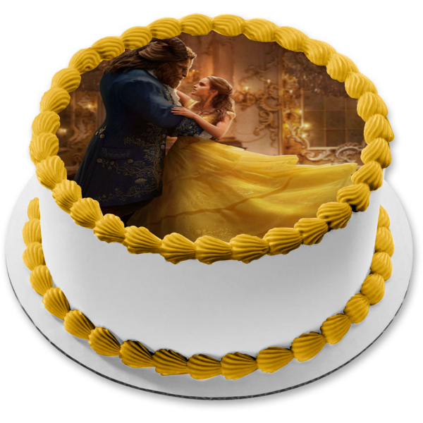 Disney Princess Beauty And The Beast Belle Dancing Edible Cake Topper A Birthday Place