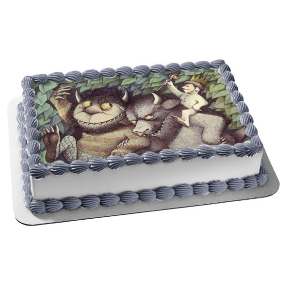 Where the Wild Things Are Max Crown Leaves Edible Cake Topper Image ABPID07375
