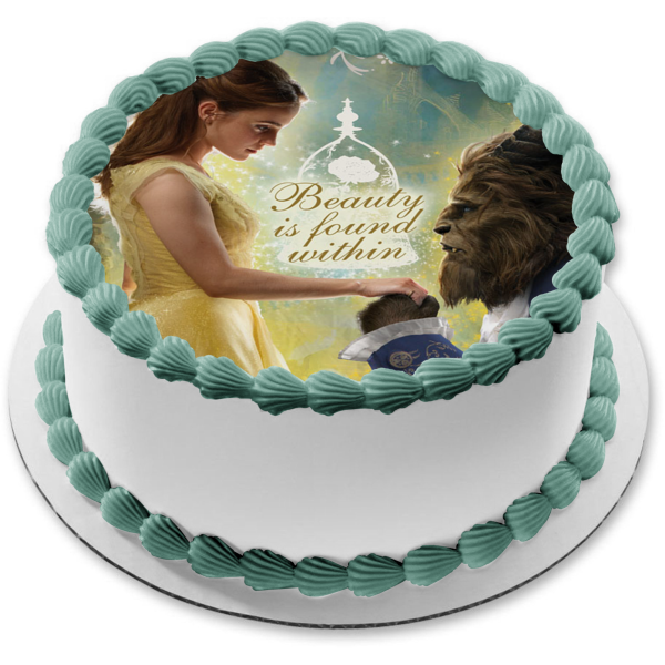 Disney Beauty And The Beast Belle Beauty Is Found Within Edible Cake T A Birthday Place