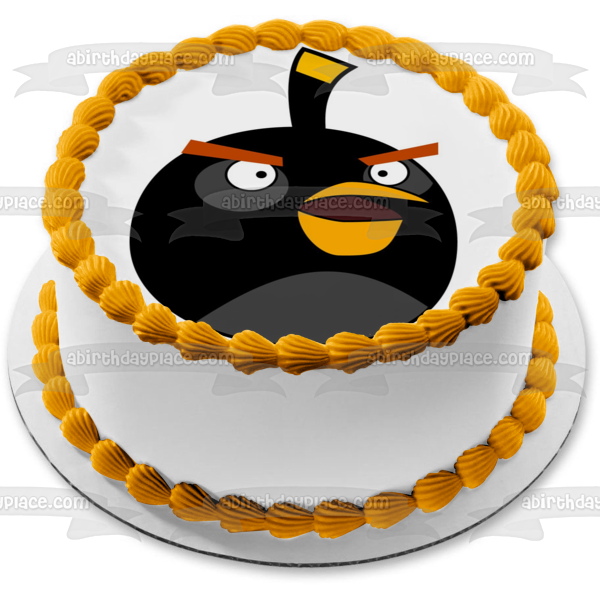 angry bird black bird cake