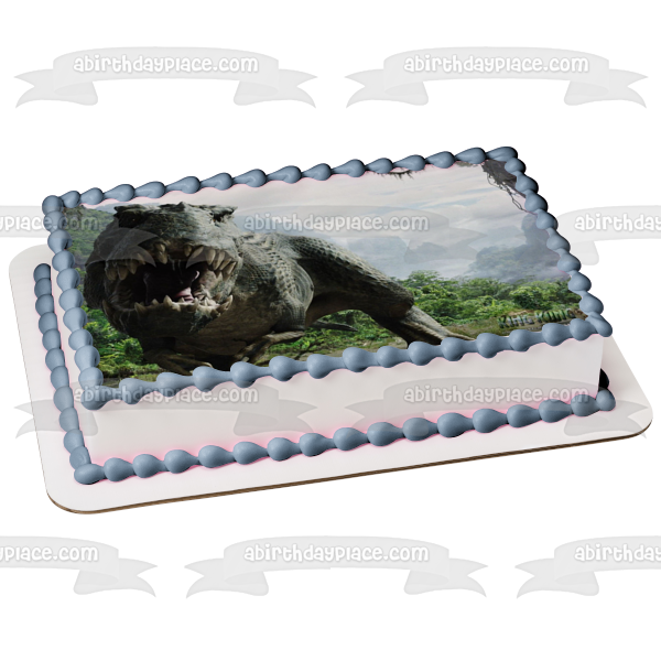 King Kong Grey Dinosaur Trees Clouds Edible Cake Topper Image Abpid085 A Birthday Place