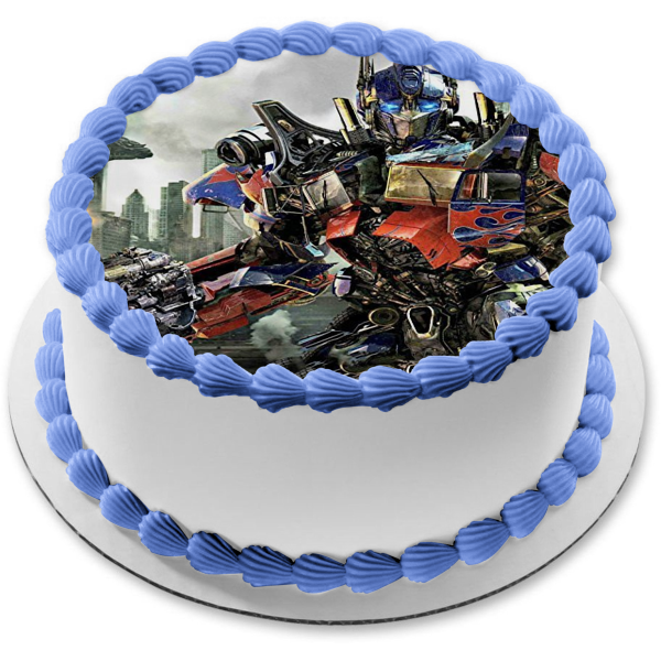 Transformers Optimus Prime Dark Of The Moon Edible Cake Topper Image A A Birthday Place