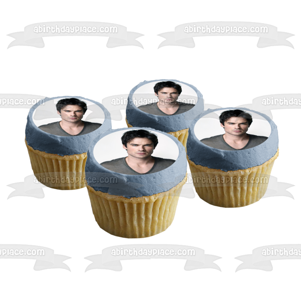 Vampire Diaries Ian Somerhalder Damon Salvatore Edible Cake Topper Ima A Birthday Place