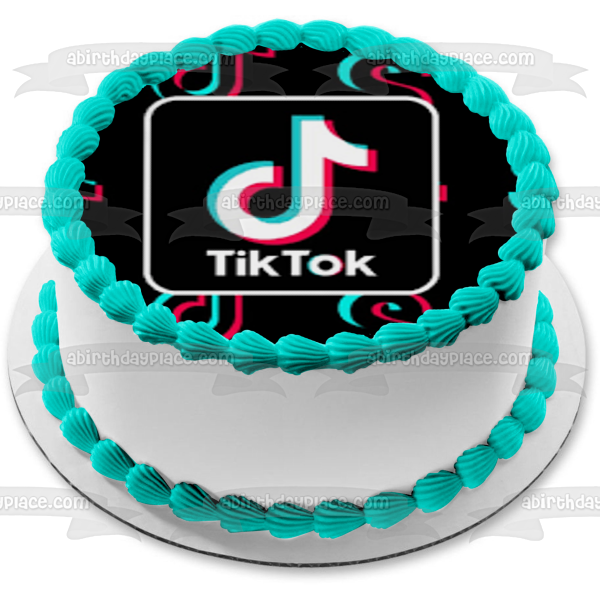 Tik Tok Logo Dollar Signs Edible Cake Topper Image ABPID51986 – A ...