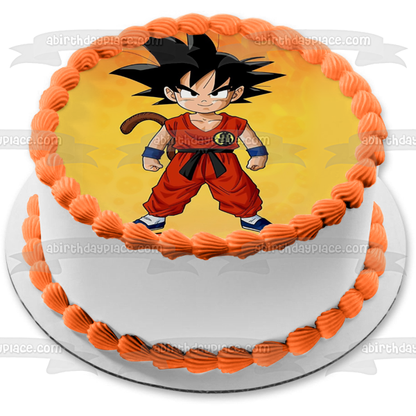 Young Goku Dbz Dragon Ball Z Anime Animated Series Happy Birthday Pers – A  Birthday Place