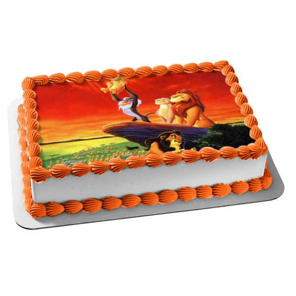 Disney The Lion King Simba Presented Edible Cake Topper Image Abpid092 A Birthday Place