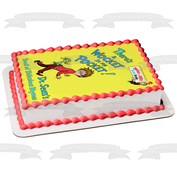 Dr Seuss There S A Wocket In My Pocket Book Cover Edible Cake Topper A Birthday Place