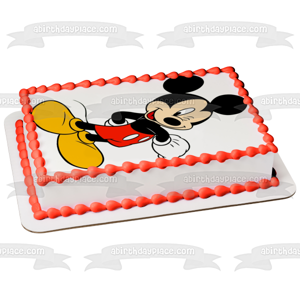 Disney Mickey Mouse Winking Edible Cake Topper Image ABPID12368 – A  Birthday Place