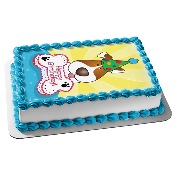 dog bone birthday cake