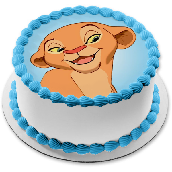 Disney The Lion King Nala Blue Background Edible Cake Topper Image Abp A Birthday Place