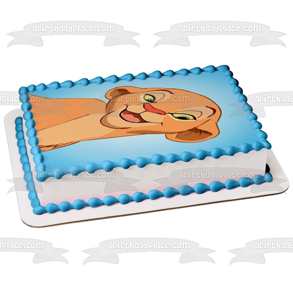 Disney The Lion King Nala Blue Background Edible Cake Topper Image Abp A Birthday Place