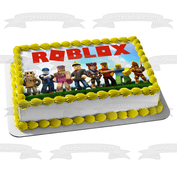 Roblox Assorted Characters Children S Books Edible Cake Topper Image A A Birthday Place - how to make a roblox cake topper