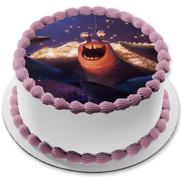 Disney Moana Tamatoa Ocean Background Edible Cake Topper Image Abpid15 A Birthday Place