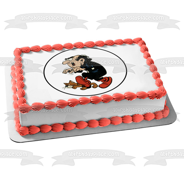 The Smurfs Gargamel Azrael Edible Cake Topper Image ABPID22026 – A Birthday  Place