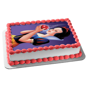 Disney Princess Snow White Apple Edible Cake Topper Image ABPID24015