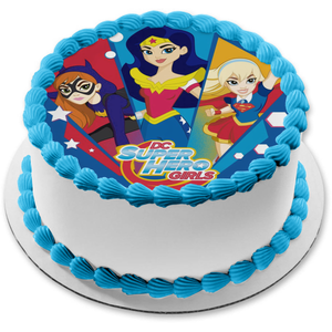 Dc Comics Superhero Girls Bat Woman Wonder Woman Supergirl Edible Cake A Birthday Place