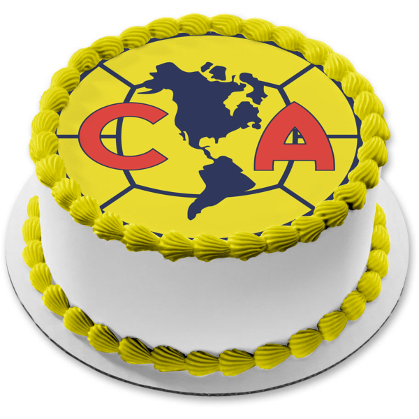Club América Professional Football Club Mexico Soccer Logo Edible Cake – A  Birthday Place