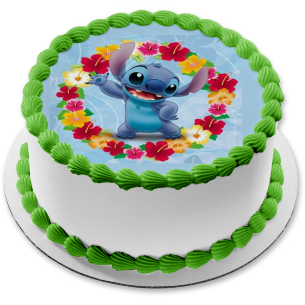 Lilo and Stitch Cake Toppers Stitch Cupcake Toppers Edible Hawaiian