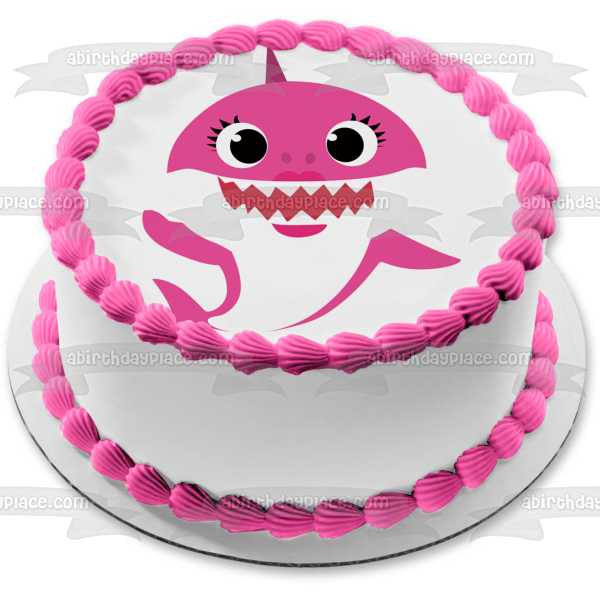 Baby Shark Mommy Shark Edible Cake Topper Image Abpid A Birthday Place