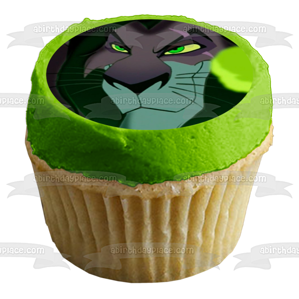 Scar The Lion King Green Smoke Disney Villain Edible Cake Topper Image A Birthday Place