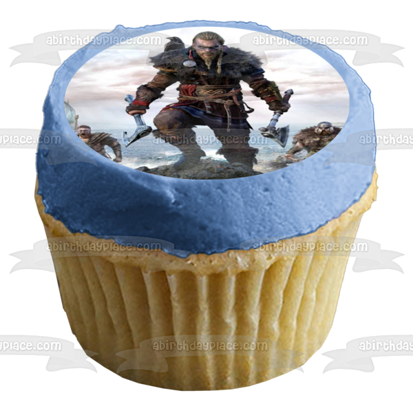 Assassins Creed Valhalla Norse Viking Video Game Edible Cake Topper Im A Birthday Place