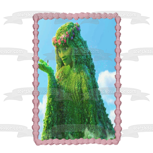 Disney Moana Te Fiti Green Edible Cake Topper Image Abpid A Birthday Place