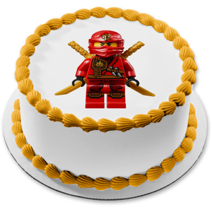 Verwijdering Rudyard Kipling krullen LEGO Ninjago Kai Red Ninja Edible Cake Topper Image ABPID00792 – A Birthday  Place