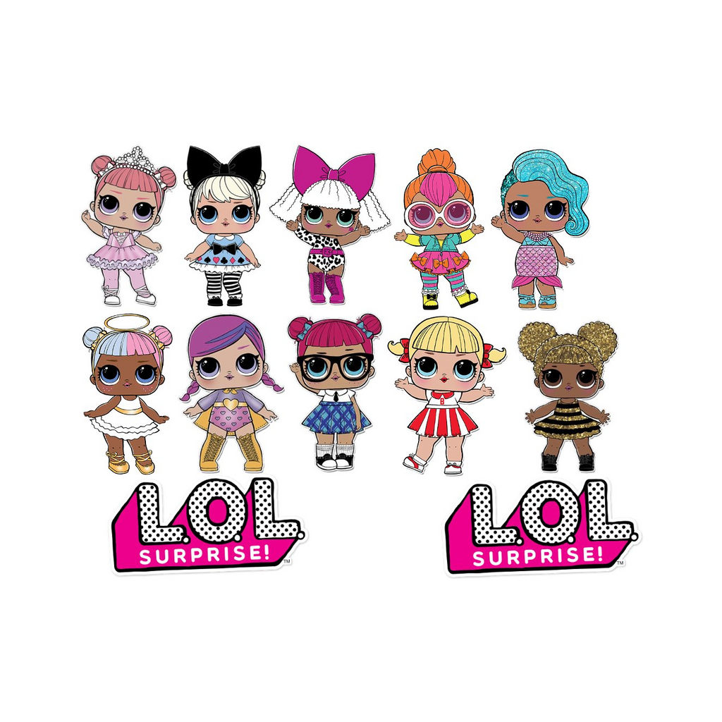 LOL Surprise! Dolls and Logos Assorted Edible Cake Topper Image ABPID5 ...