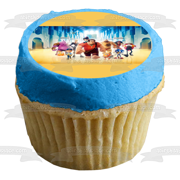 Wreck-It Ralph and Sonic the Hedgehog and Other Friends Edible Cake To ...