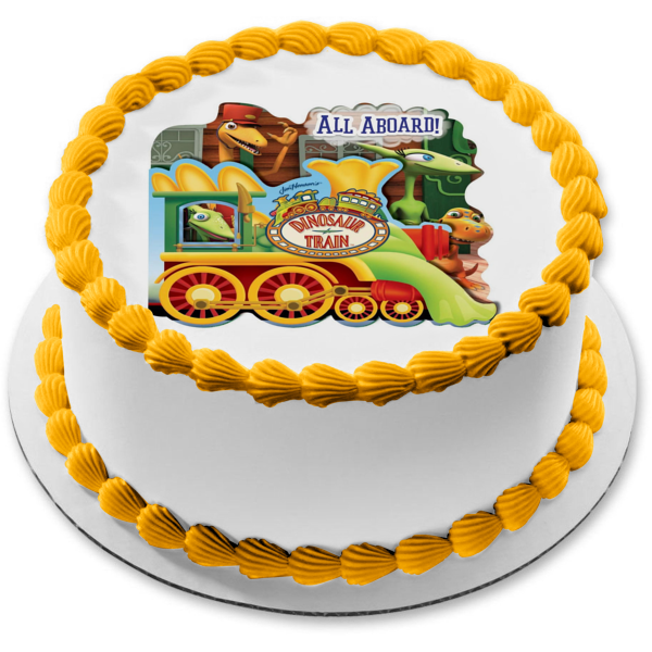 Dinosaur Train All Aboard Edible Cake Topper Image ABPID04698 – A ...
