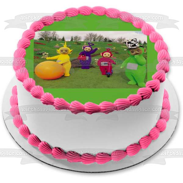 Teletubbies Tinky Winky Laa Laa Dipsy Po Edible Cake Topper Image Abpi A Birthday Place 