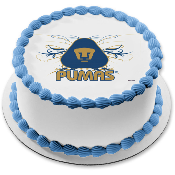 Club Universidad Nacional Pumas Logo Edible Cake Topper Image ABPID061 – A  Birthday Place