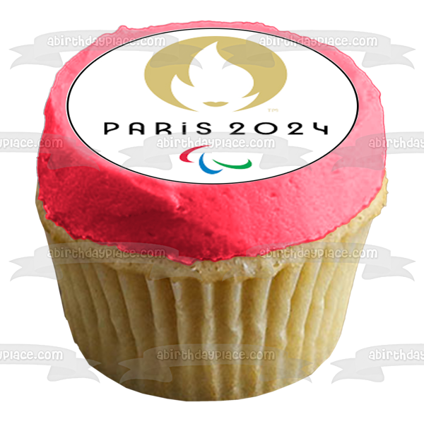 Paris 2024 Olympics Logo Summer Olympics Edible Cupcake Topper Images