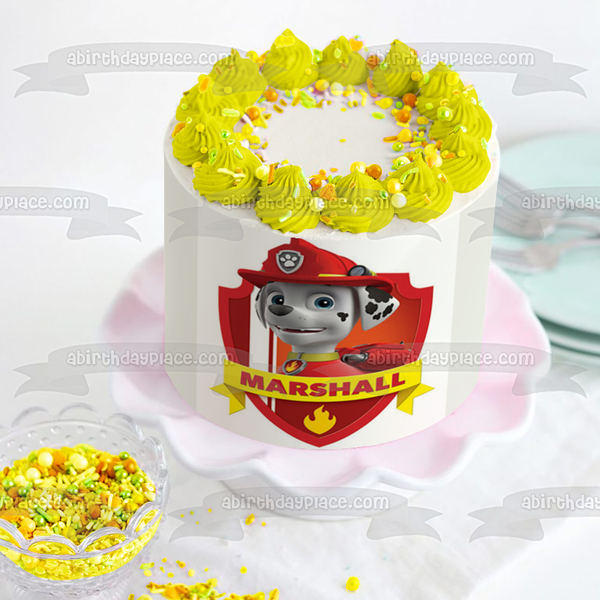 Paw Patrol Marshall Edible Cake Topper Image Abpid12690 A Birthday Place 2157