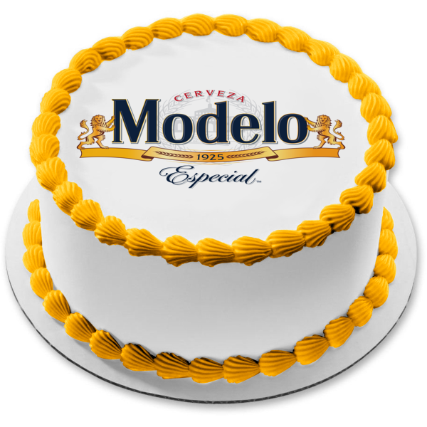 Modelo Mexican Beer Logo Edible Cake Topper Image ABPID56192 – A Birthday  Place