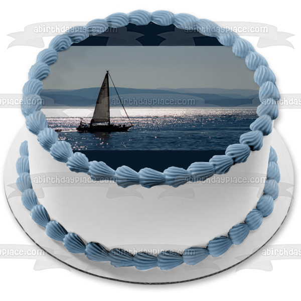 sailboat edible cake topper